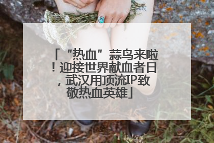 “热血”蒜鸟来啦！迎接世界献血者日，武汉用顶流IP致敬热血英雄