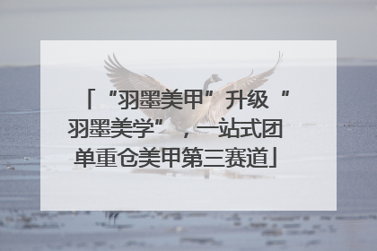 “羽墨美甲”升级“羽墨美学”，一站式团单重仓美甲第三赛道