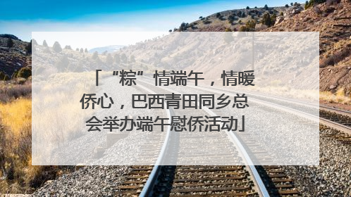 “粽”情端午，情暖侨心，巴西青田同乡总会举办端午慰侨活动