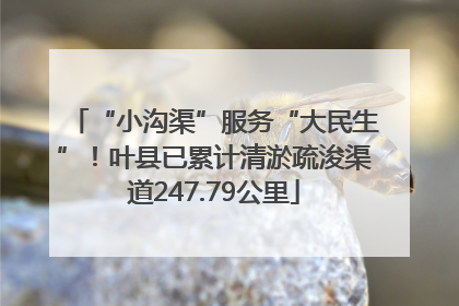 “小沟渠”服务“大民生”！叶县已累计清淤疏浚渠道247.79公里