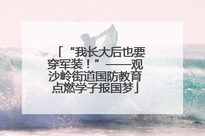“我长大后也要穿军装！”——观沙岭街道国防教育点燃学子报国梦
