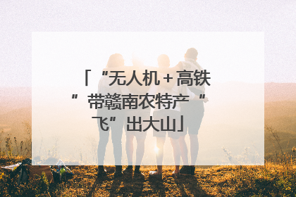 “无人机＋高铁”带赣南农特产“飞”出大山