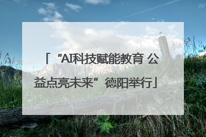 “AI科技赋能教育 公益点亮未来”德阳举行