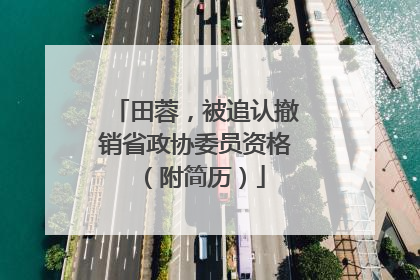 田蓉，被追认撤销省政协委员资格（附简历）