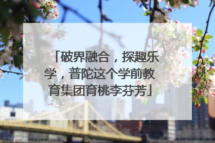 破界融合，探趣乐学，普陀这个学前教育集团育桃李芬芳