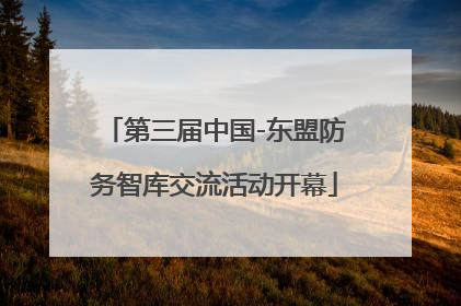 第三届中国-东盟防务智库交流活动开幕