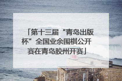 第十三届“青岛出版杯”全国业余围棋公开赛在青岛胶州开赛
