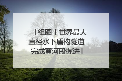 组图丨世界最大直径水下盾构隧道完成黄河段掘进