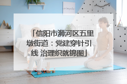 信阳市浉河区五里墩街道：党建穿针引线 治理织就锦图