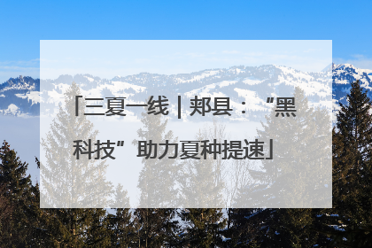三夏一线｜郏县：“黑科技”助力夏种提速
