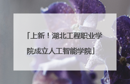上新！湖北工程职业学院成立人工智能学院