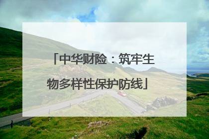 中华财险：筑牢生物多样性保护防线