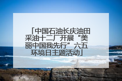 中国石油长庆油田采油十二厂开展“美丽中国我先行”六五环境日主题活动