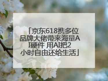 京东618携多位品牌大佬带来海量AI硬件 用AI把2小时自由还给生活