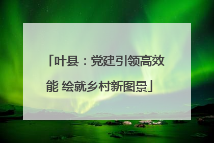 叶县：党建引领高效能 绘就乡村新图景