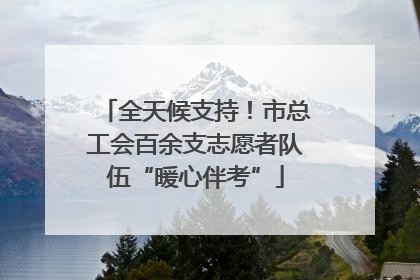 全天候支持！市总工会百余支志愿者队伍“暖心伴考”