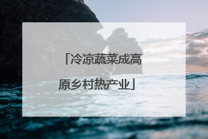 冷凉蔬菜成高原乡村热产业