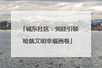 城东社区：党建引领绘就文明幸福画卷
