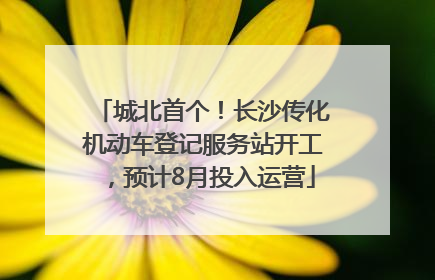 城北首个！长沙传化机动车登记服务站开工，预计8月投入运营