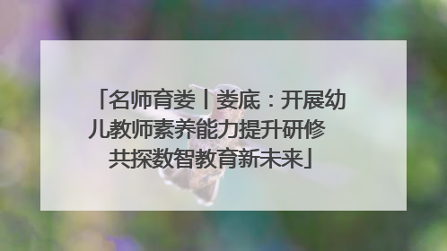 名师育娄丨娄底：开展幼儿教师素养能力提升研修 共探数智教育新未来