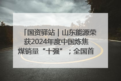 国资驿站｜山东能源荣获2024年度中国炼焦煤销量“十强”；全国首例铁路盖上智慧物流园钢结构主体完工