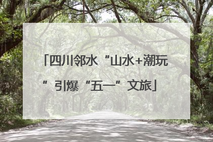 四川邻水“山水+潮玩”引爆“五一”文旅