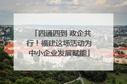 四通四到 政企共行！福建这场活动为中小企业发展赋能