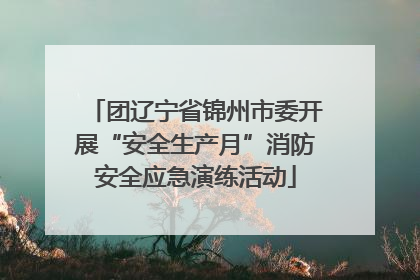 团辽宁省锦州市委开展“安全生产月”消防安全应急演练活动