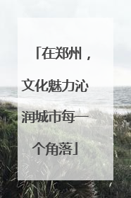 在郑州，文化魅力沁润城市每一个角落