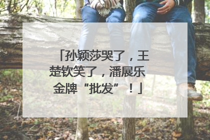 孙颖莎哭了，王楚钦笑了，潘展乐金牌“批发”！