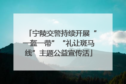 宁陵交警持续开展“一盔一带”“礼让斑马线”主题公益宣传活