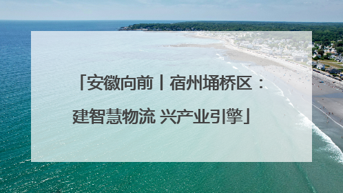 安徽向前丨宿州埇桥区：建智慧物流 兴产业引擎