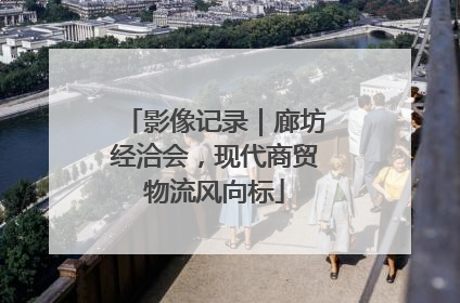影像记录｜廊坊经洽会，现代商贸物流风向标