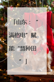 山东：“满格电”赋能“慧种田”