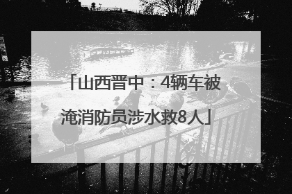 山西晋中：4辆车被淹消防员涉水救8人