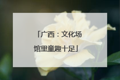 广西：文化场馆里童趣十足