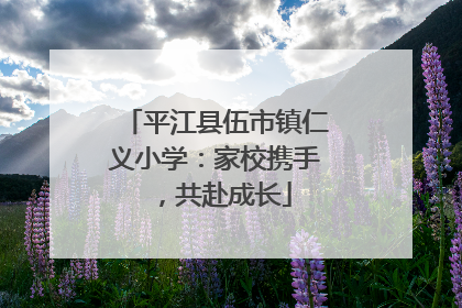 平江县伍市镇仁义小学：家校携手，共赴成长