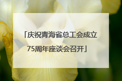 庆祝青海省总工会成立75周年座谈会召开