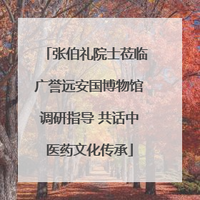 张伯礼院士莅临广誉远安国博物馆调研指导 共话中医药文化传承
