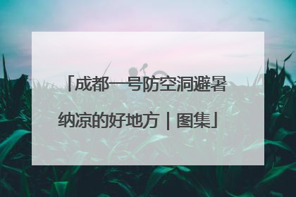 成都一号防空洞避暑纳凉的好地方｜图集