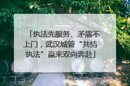 执法先服务、矛盾不上门，武汉城管“共情执法”赢来双向奔赴