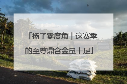 扬子零度角｜这赛季的至尊鼎含金量十足