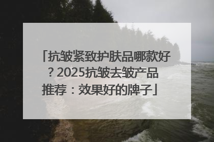 抗皱紧致护肤品哪款好？2025抗皱去皱产品推荐：效果好的牌子