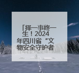 择一事终一生！2024年四川省“文物安全守护者”及优秀案例揭晓