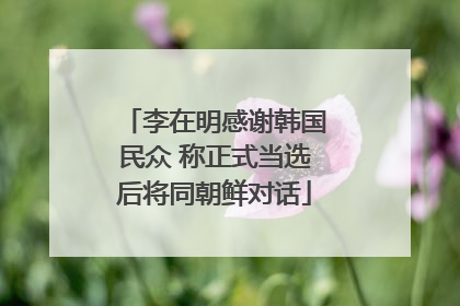 李在明感谢韩国民众 称正式当选后将同朝鲜对话