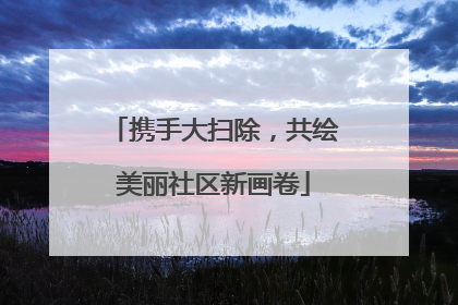 携手大扫除，共绘美丽社区新画卷