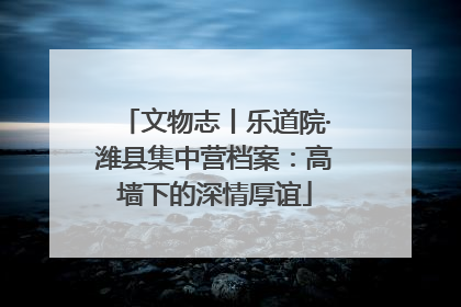 文物志丨乐道院·潍县集中营档案：高墙下的深情厚谊