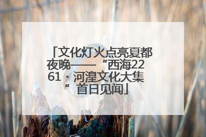 文化灯火点亮夏都夜晚——“西海2261・河湟文化大集”首日见闻