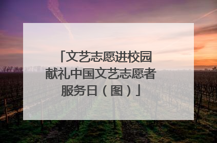 文艺志愿进校园 献礼中国文艺志愿者服务日（图）