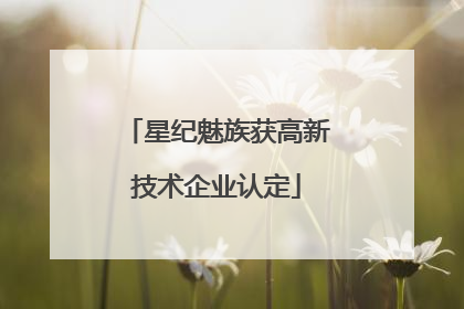 星纪魅族获高新技术企业认定